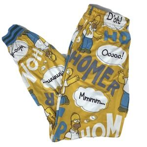 The Simpsons Men's Homer Simpson Bubble Thoughts Sleep Pajama Pants Adult Small